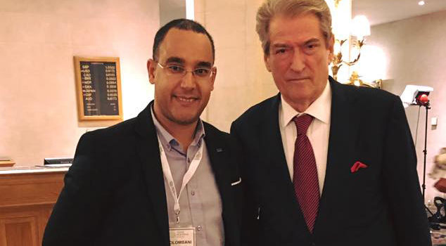 With the first elected Democratic Albanian President and former Prime Minister, Mr Berisha !!
